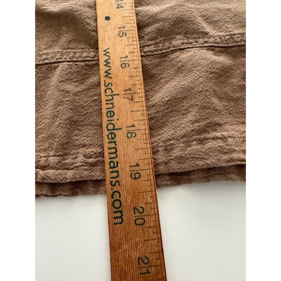 Sea Breeze California Top Women S Brown Cotton Gauze Boho Artsy Boxy Relaxed Pkt - Picture 8 of 15